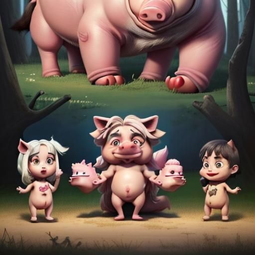 Three little  🐖 and the big bad 🐺