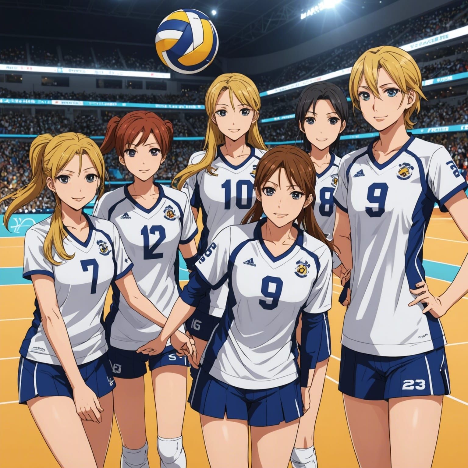 a volleyball team