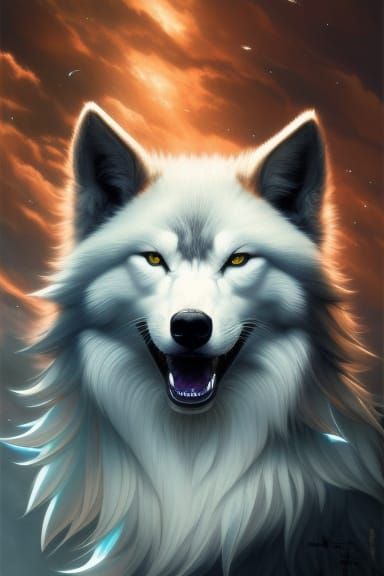 Celestial Wolf - AI Generated Artwork - NightCafe Creator