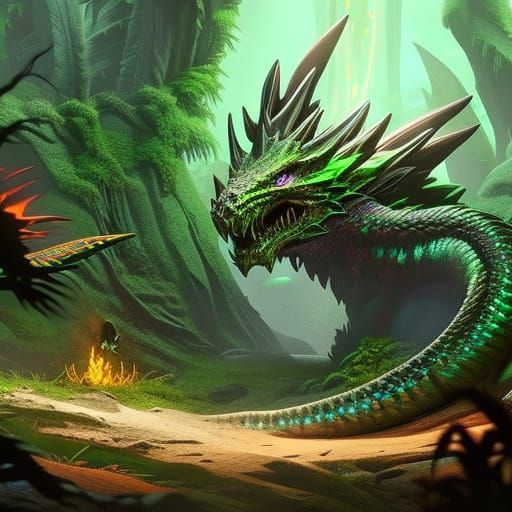 Green Dragon - AI Generated Artwork - NightCafe Creator