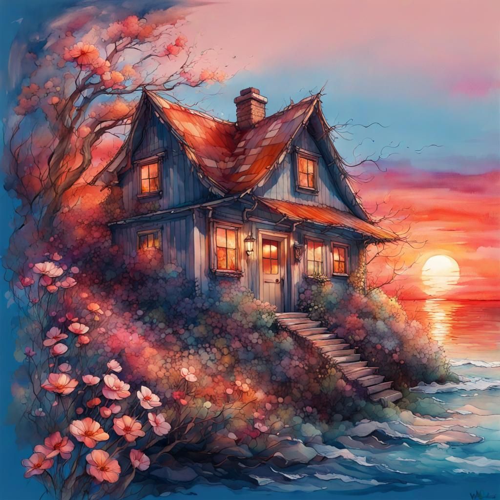 Cottage   by @Loelamae