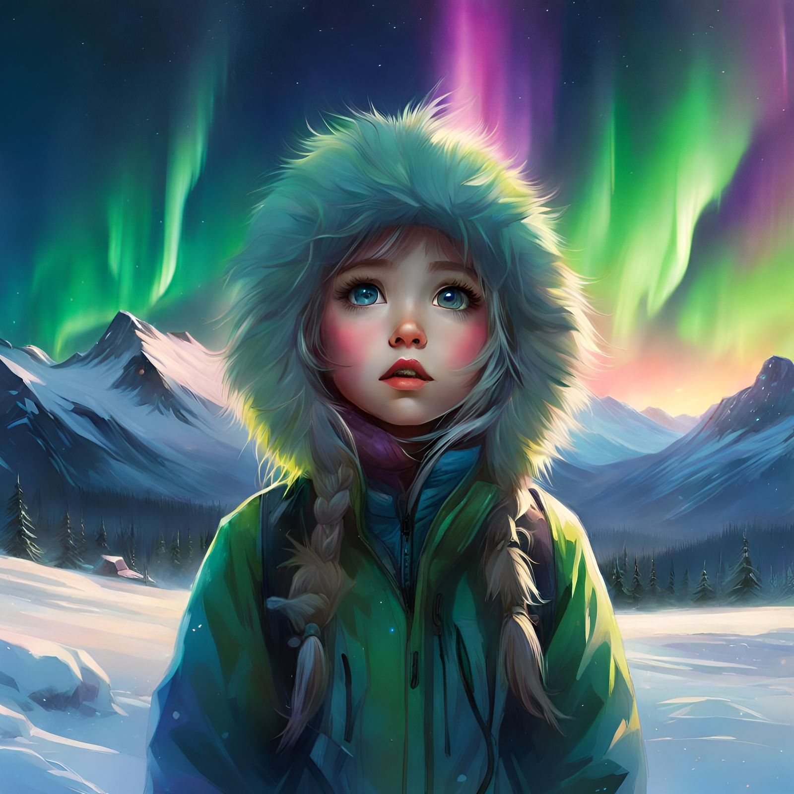 Seeing the Northern Lights for the first time  by @Rosie