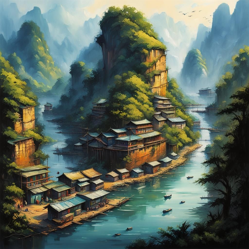 Li Jiang River Landscape