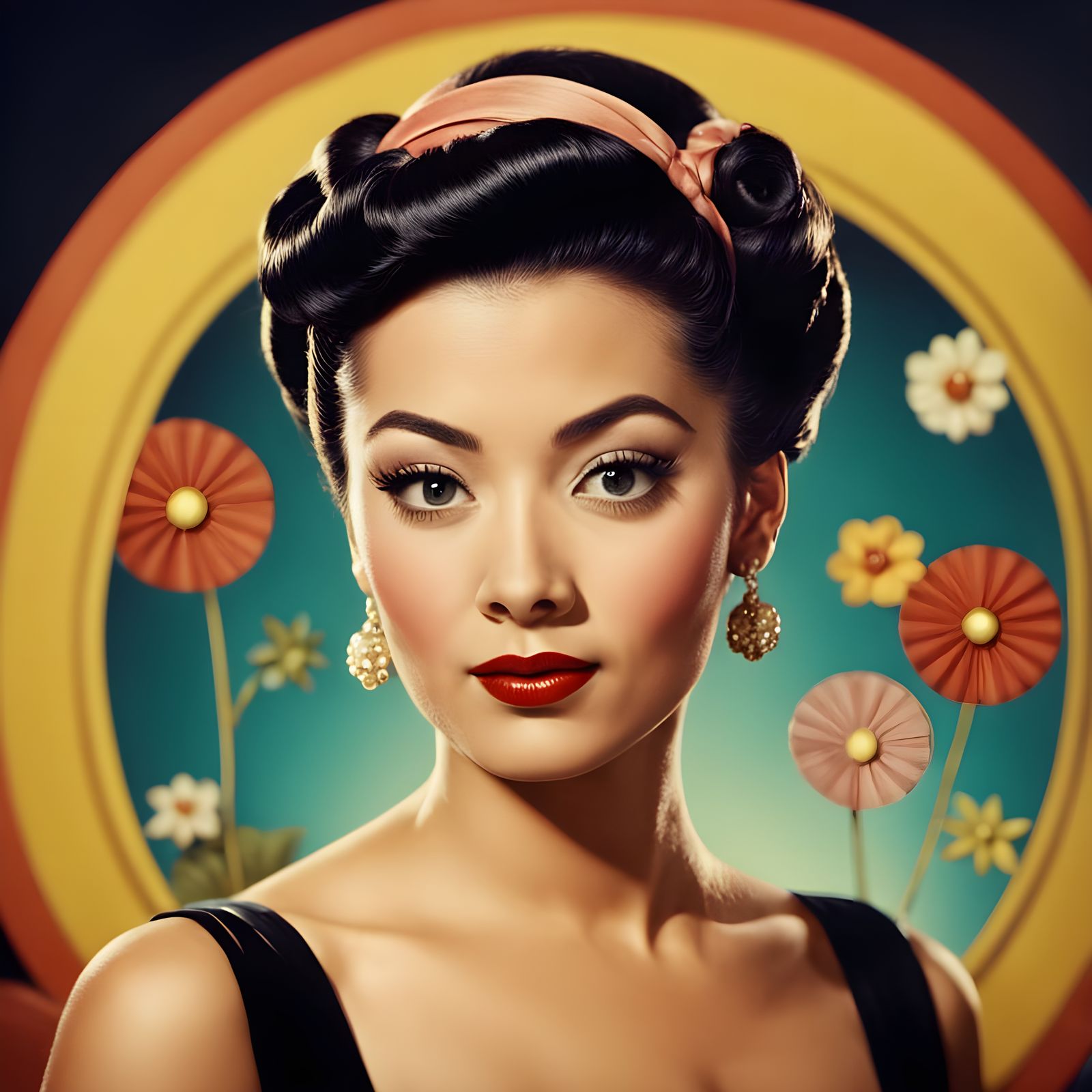 Vintage Hollywood Glamour Starlet Shines Bright