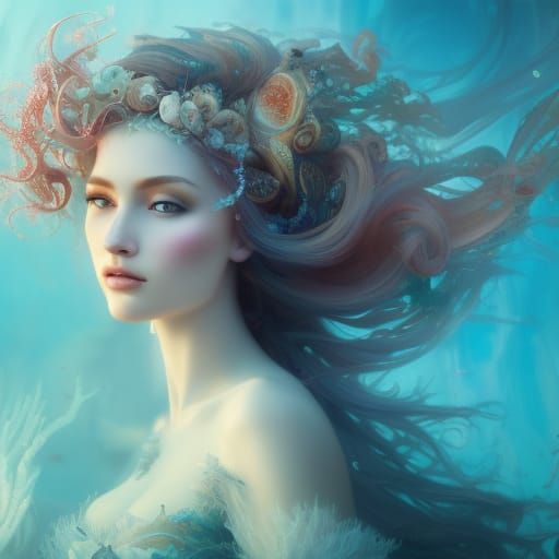 Beautiful Mermaid Ai Generated Artwork Nightcafe Creator