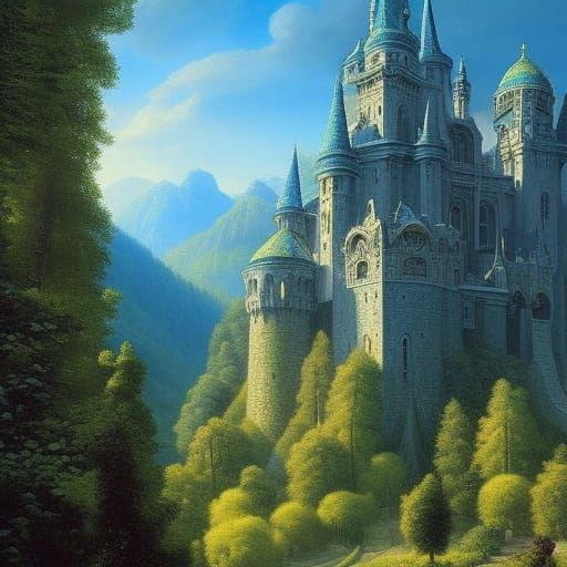 Morning at the Blue Castle