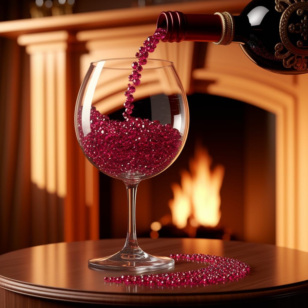 Ruby wine  by @Hippie Child