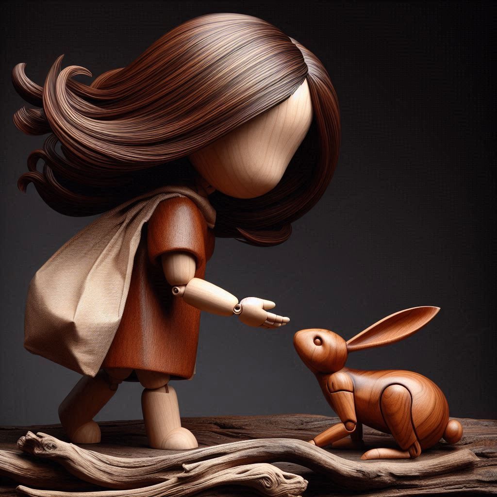 Enchanting encounter in the wood