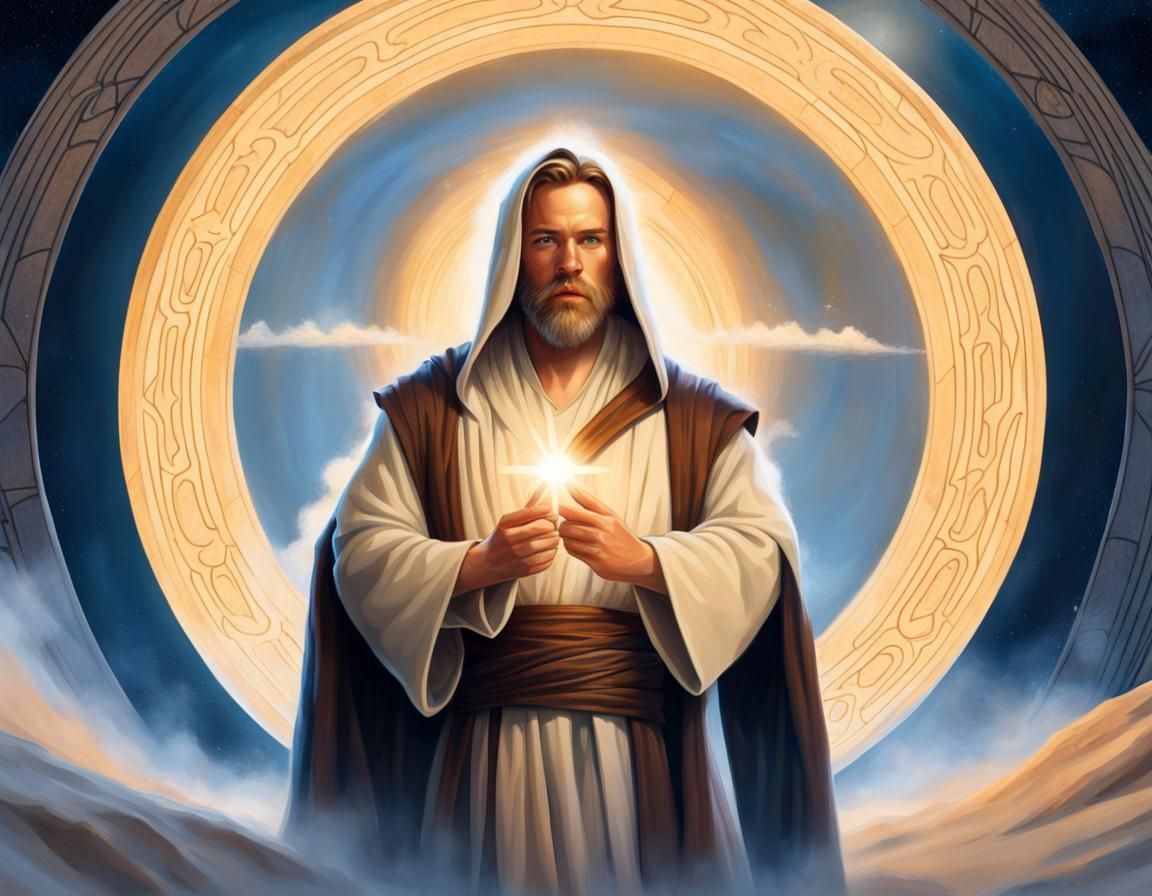 Jedi Obi-Wan Kenobi, portrayed by Ewan McGregor, as Jesus Christ our ...