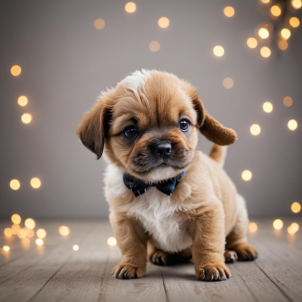 Funny baby dog