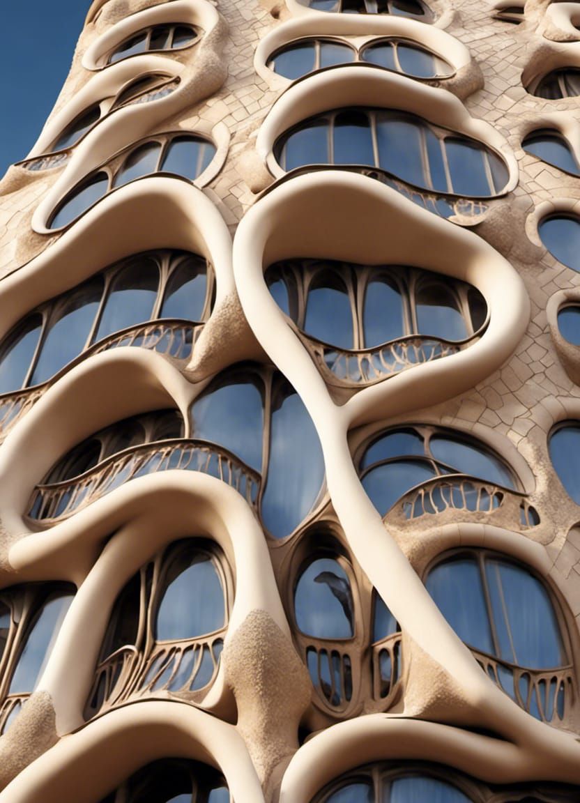 SFSC.035 - Photo of a solarpunk city designed by Gaudí - AI Generated  Artwork - NightCafe Creator