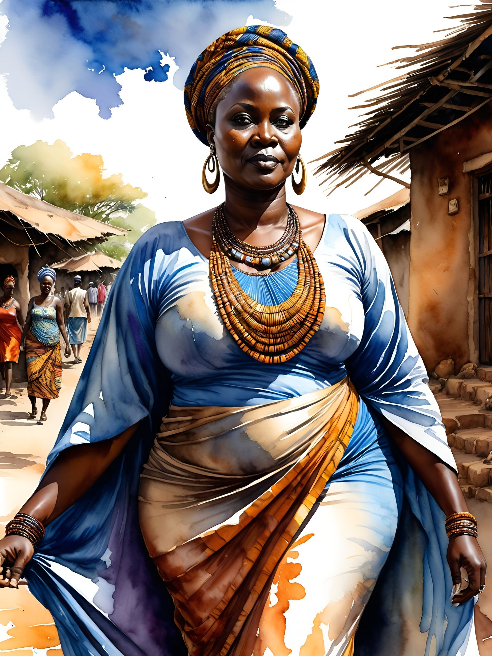 African Big Mama - AI Generated Artwork - NightCafe Creator