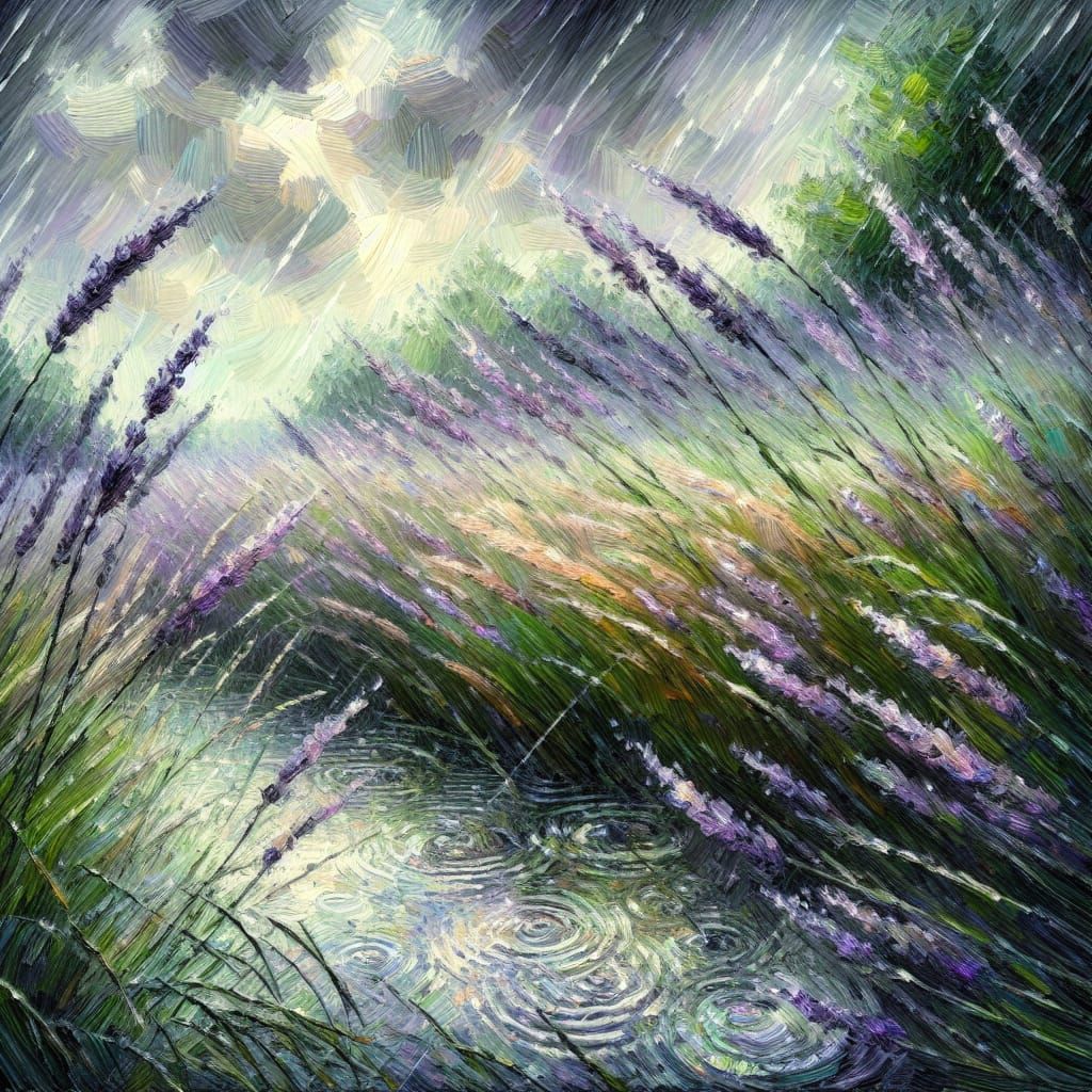 Rainy Day At Lavender Creek  by @Xyloto