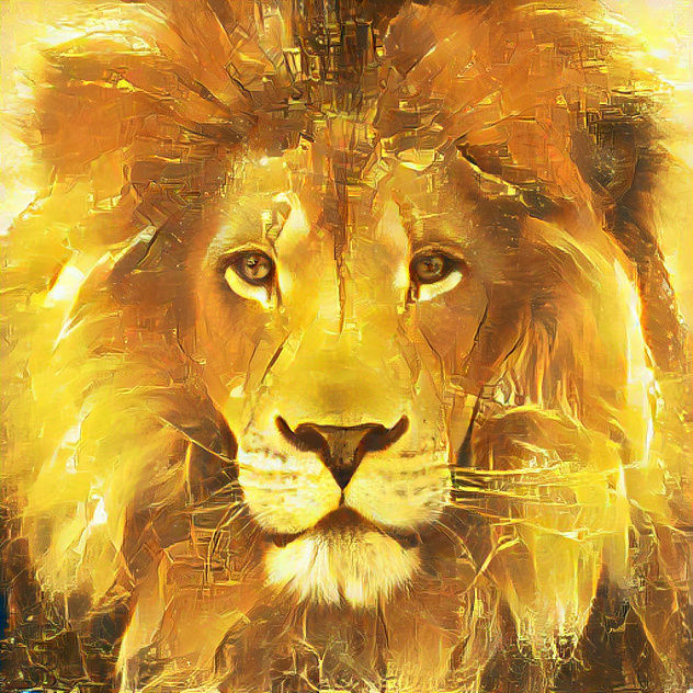 Gold lion