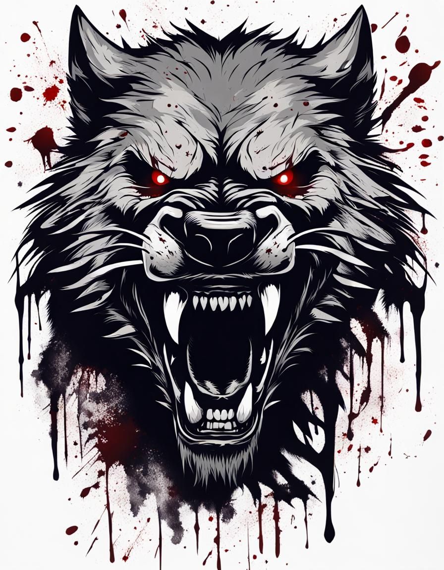 Werewolf bite 2 - AI Generated Artwork - NightCafe Creator