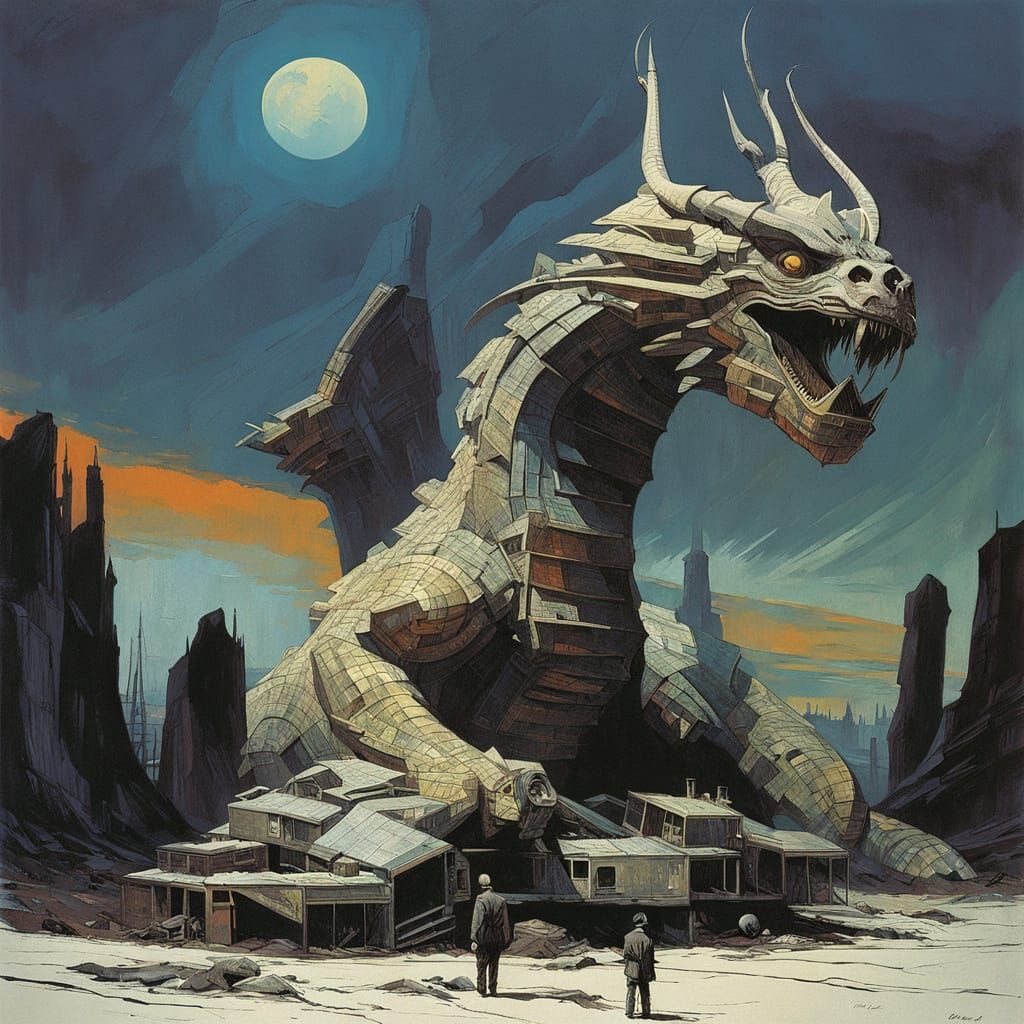 Stone dragon