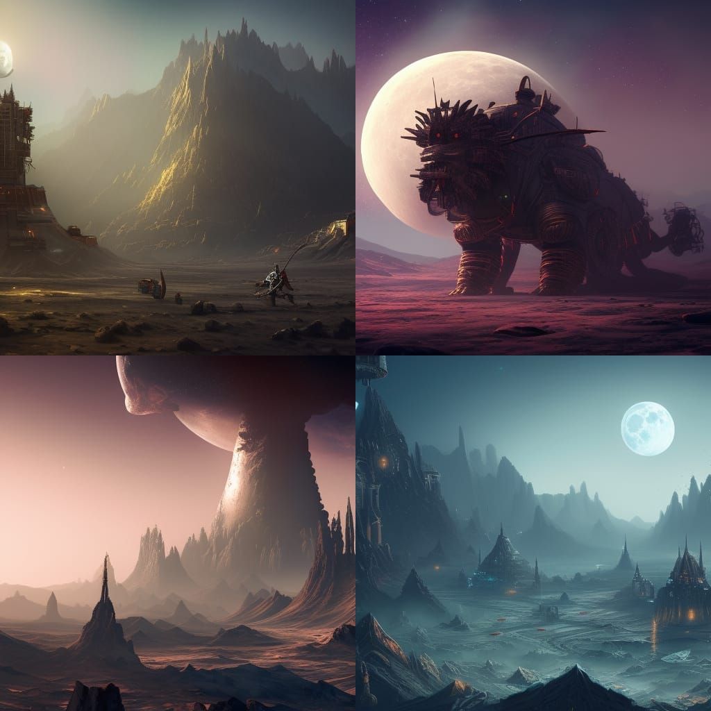 City on the moon