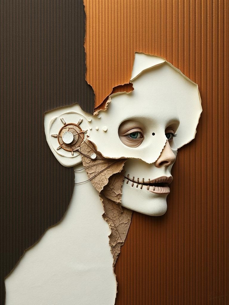 Surreal Mixed Media Collage in 2.5D