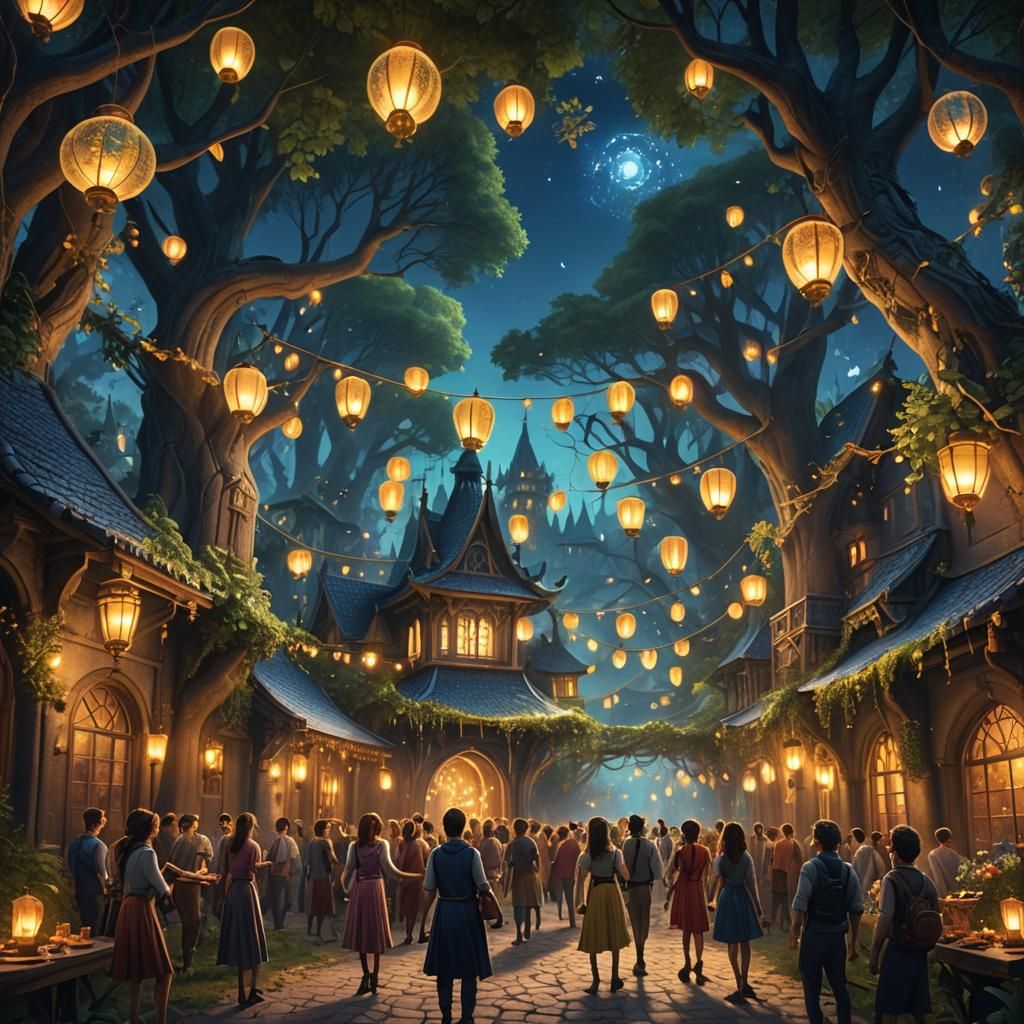 Magical Forest Party Concept Art