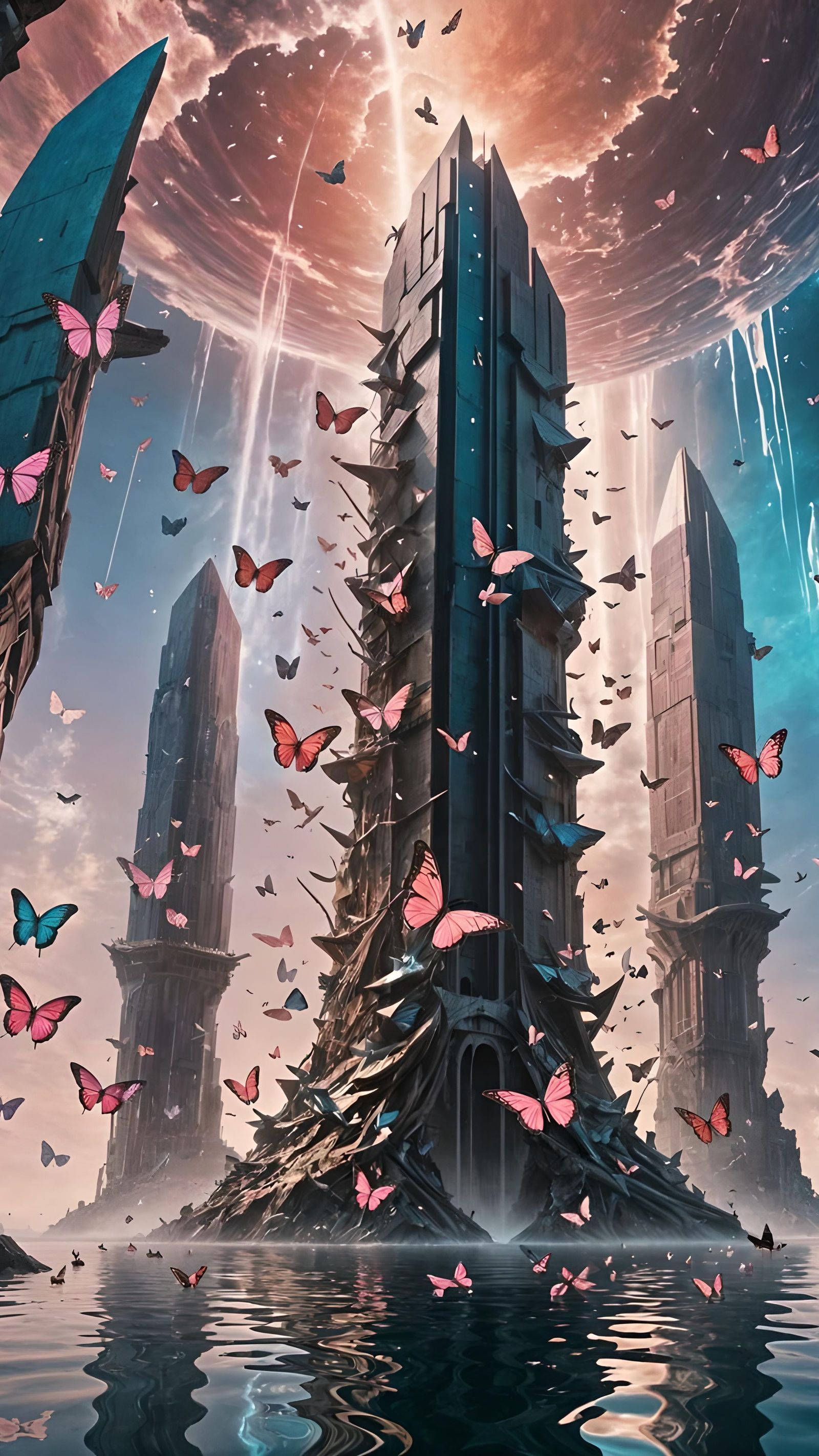 Floating Cathedral of Wonder in Ethereal Light