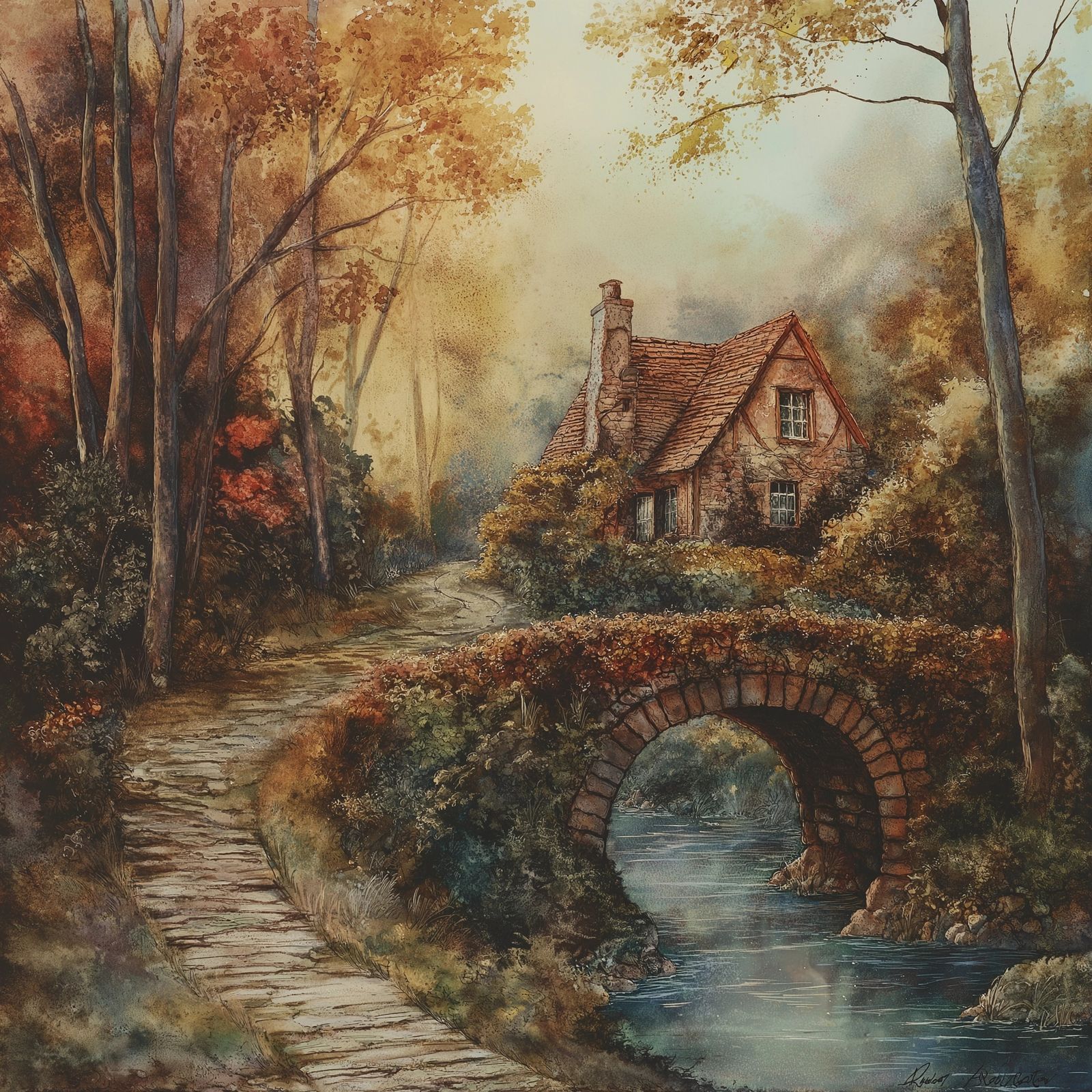 An old ruined cottage