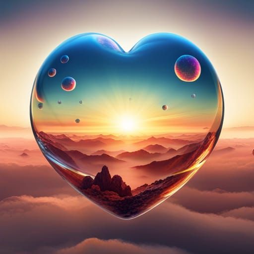 Fantasy Heart Bubble  by @Etolane