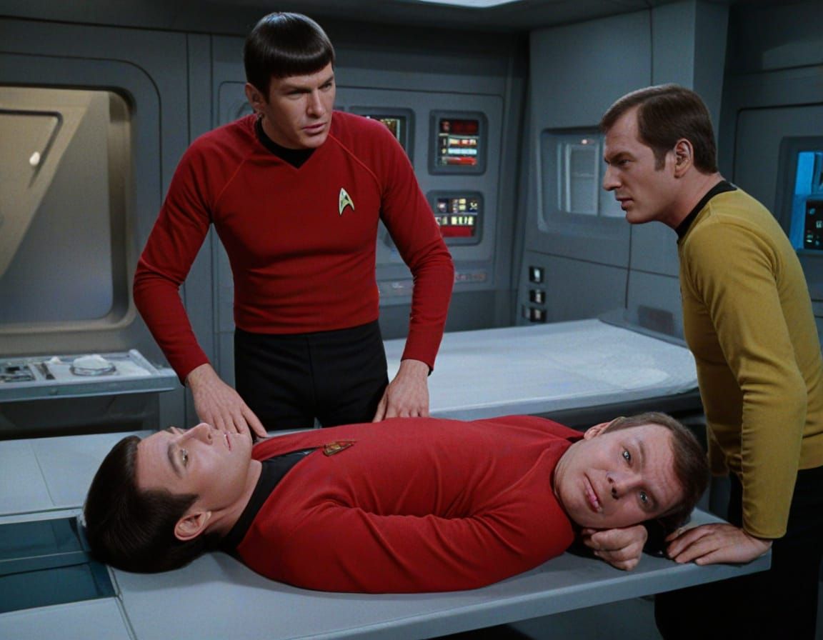 "Who was running the transporter?"  by @Vaj