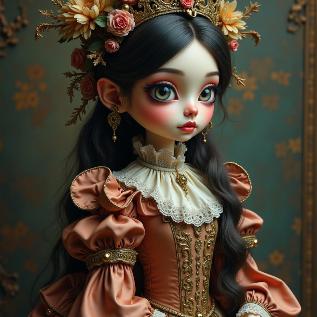 <lora:Baroque Quirky Flux:1.0> edwardian princess