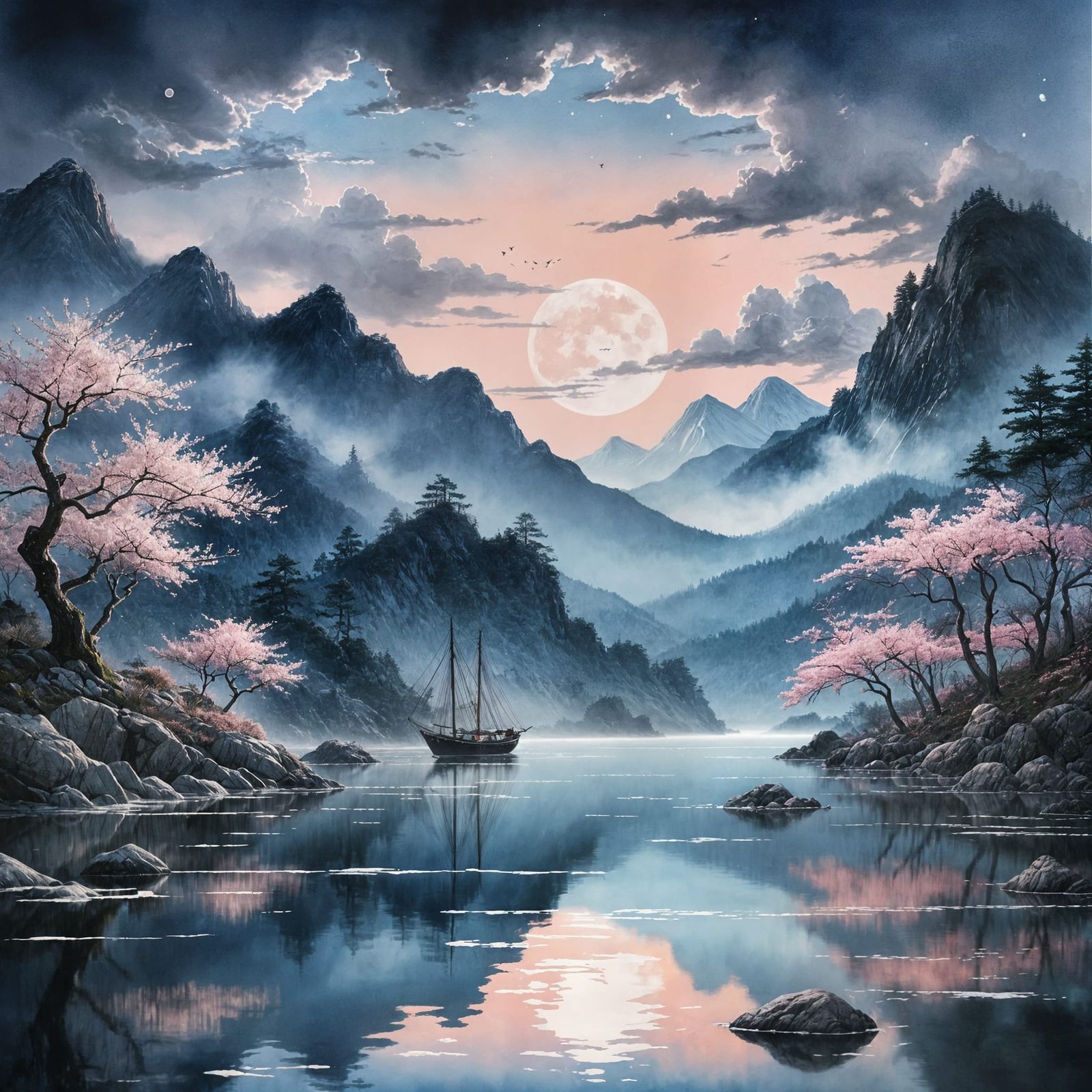 Dreamlike Japanese landscape  by @ONC