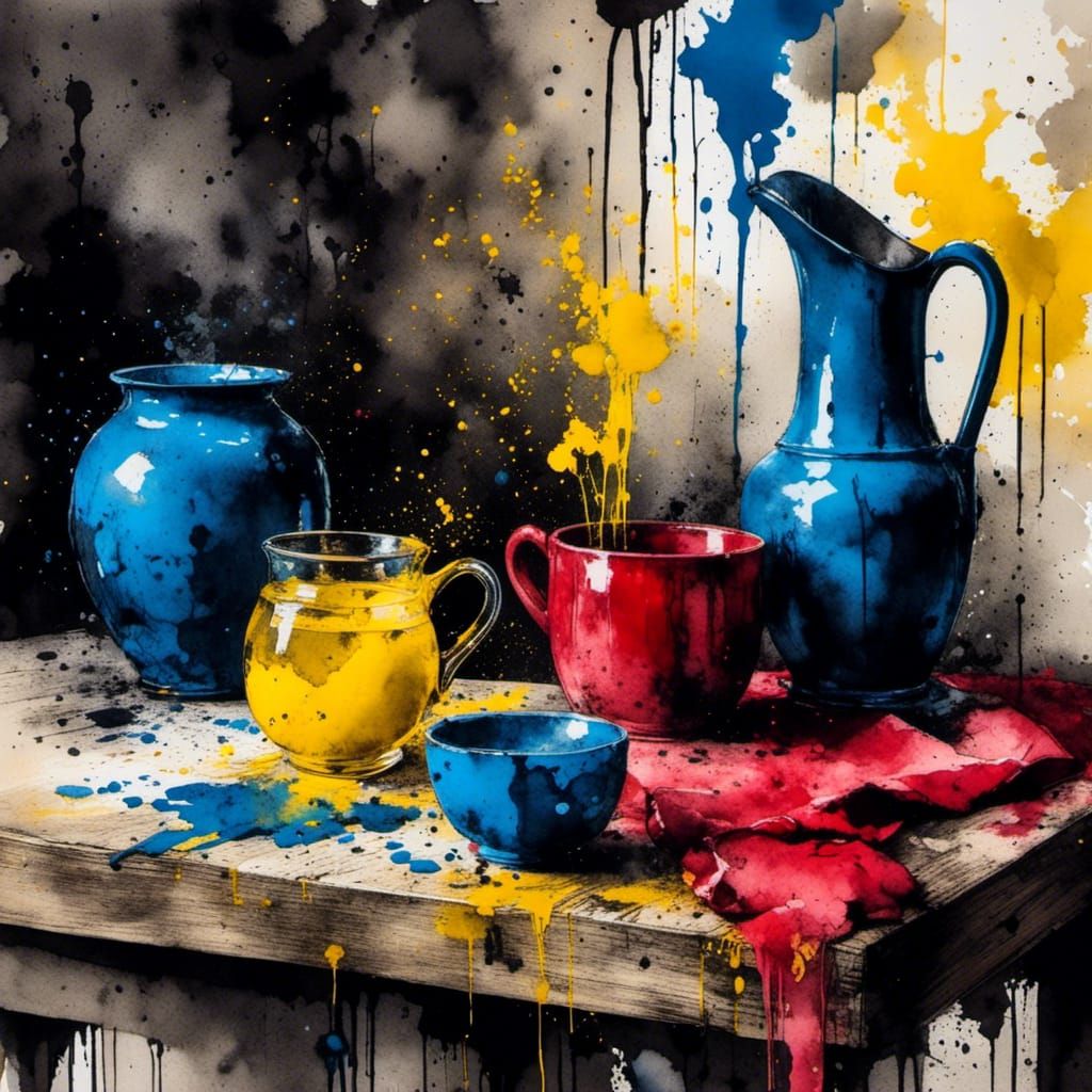 <lora:Charcoal Ink Art:1.0> 