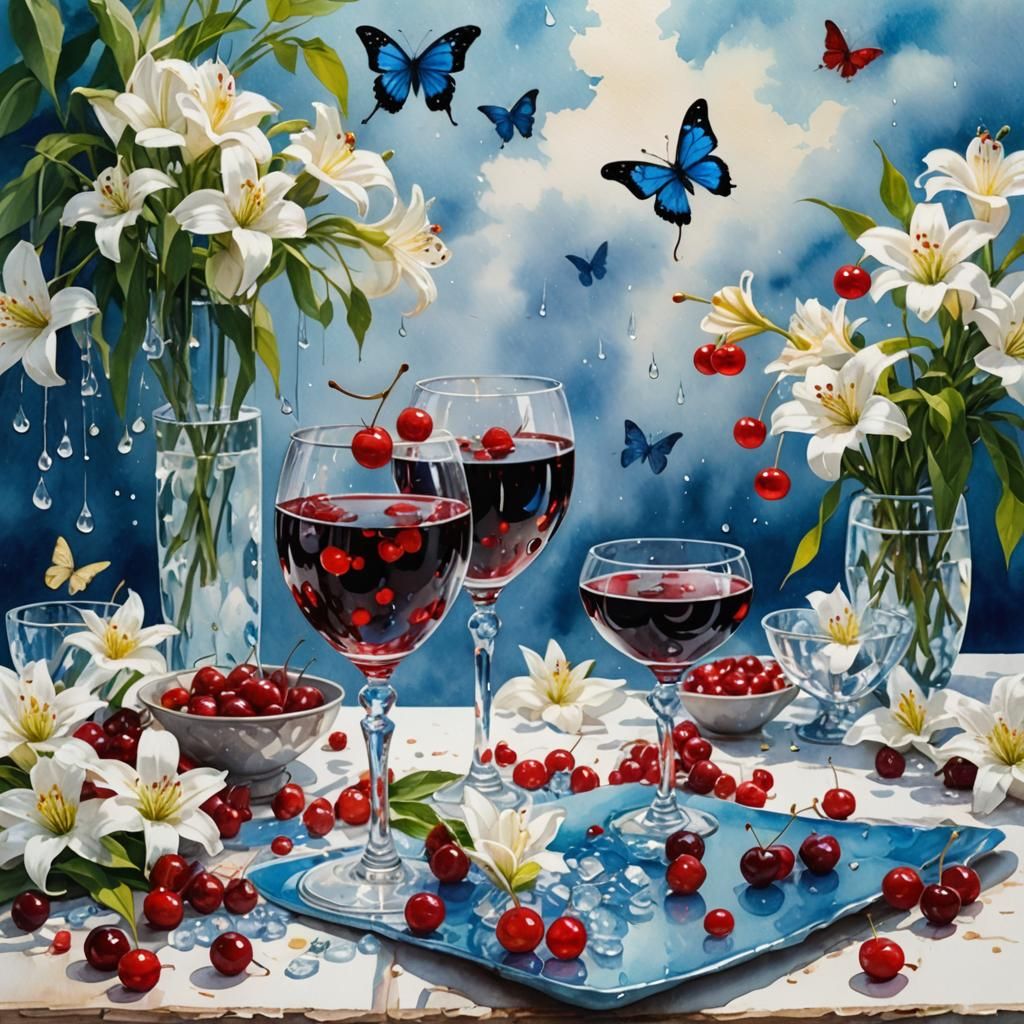 a downpour of cherries
