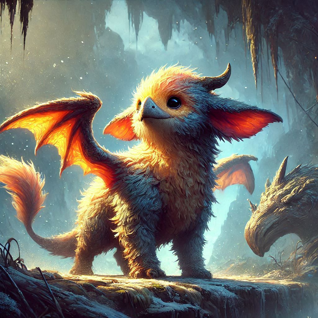 adorable fairy-tale fantasy creature portrait..
