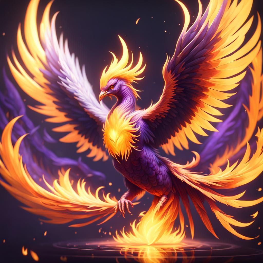 Phoenix The Legendary Fire Bird - AI Generated Artwork - NightCafe Creator