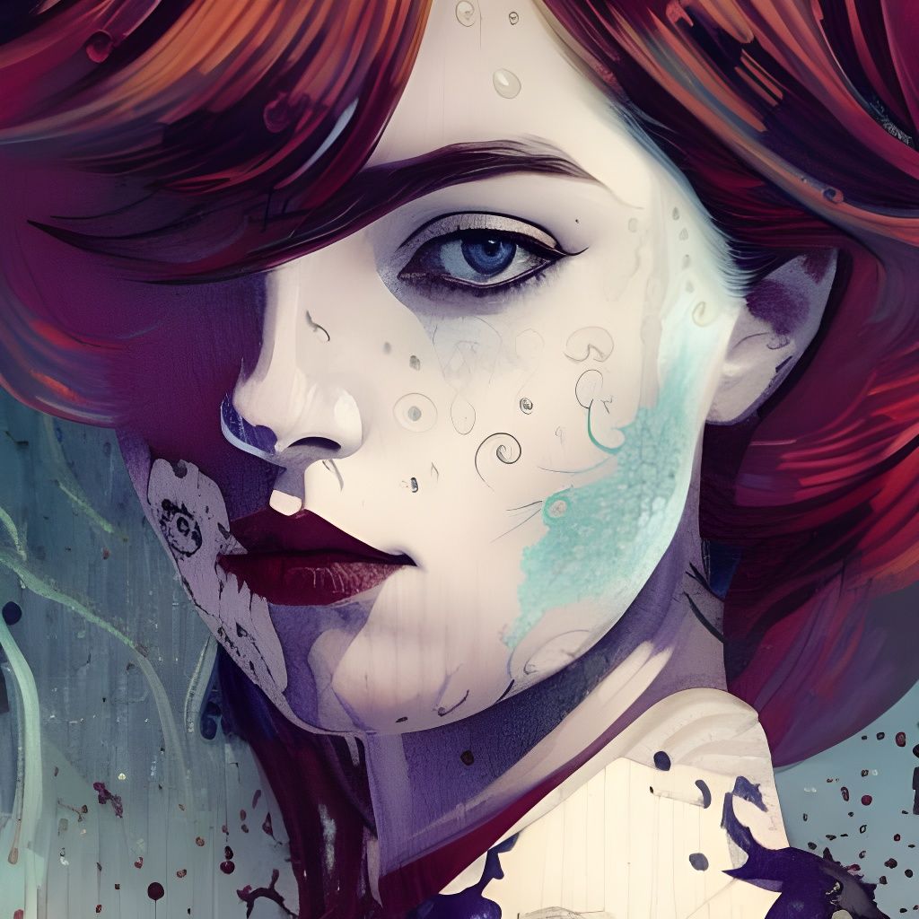 Stylish Watercolor Vampire 11