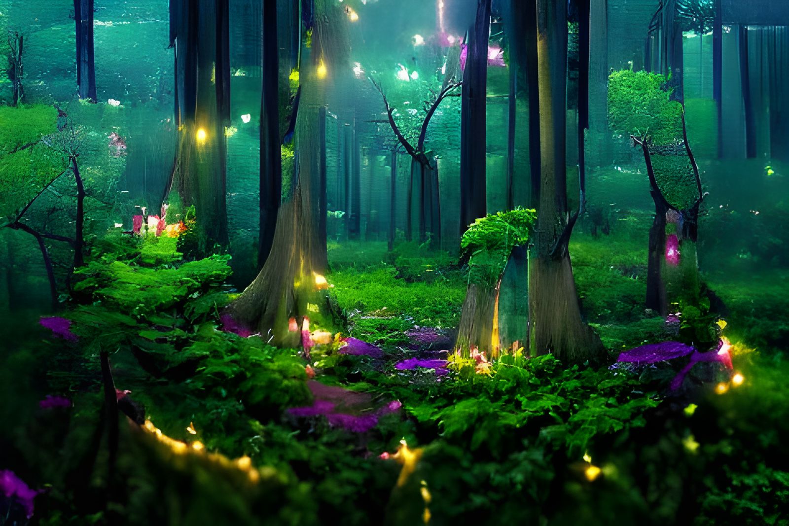 mystical forest art