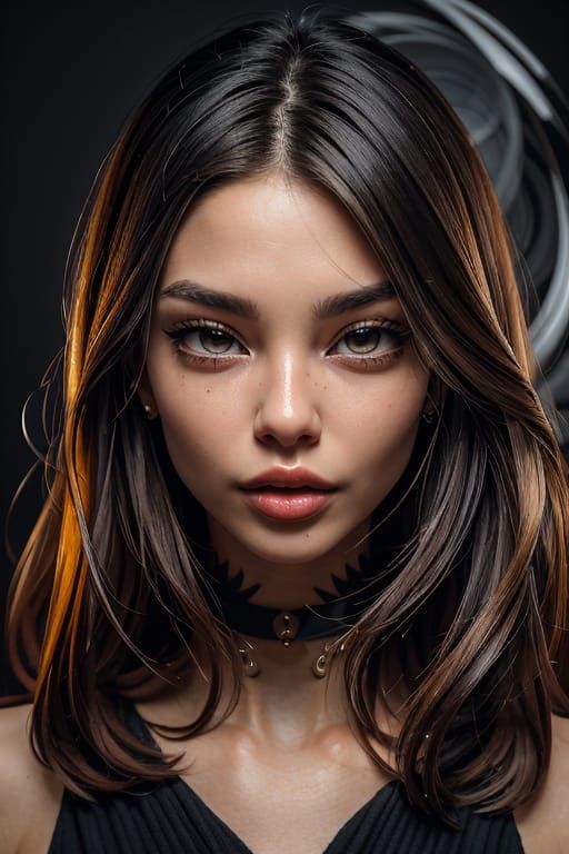 a beautiful female model