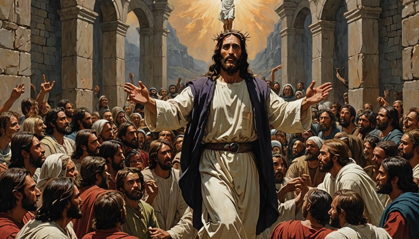 Jesus Christ is the best sacrifice for sin oil painting by J...