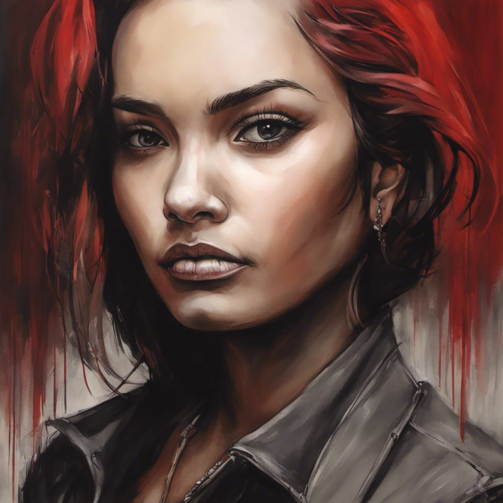 portrait by Shawn Coss AI Generated Artwork NightCafe Creator