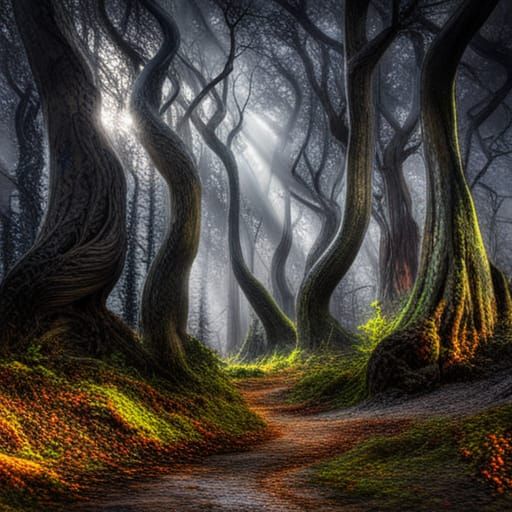 Spooky Forest  by @undefined