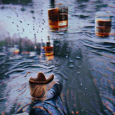 i’d rather drown in the whiskey and rain