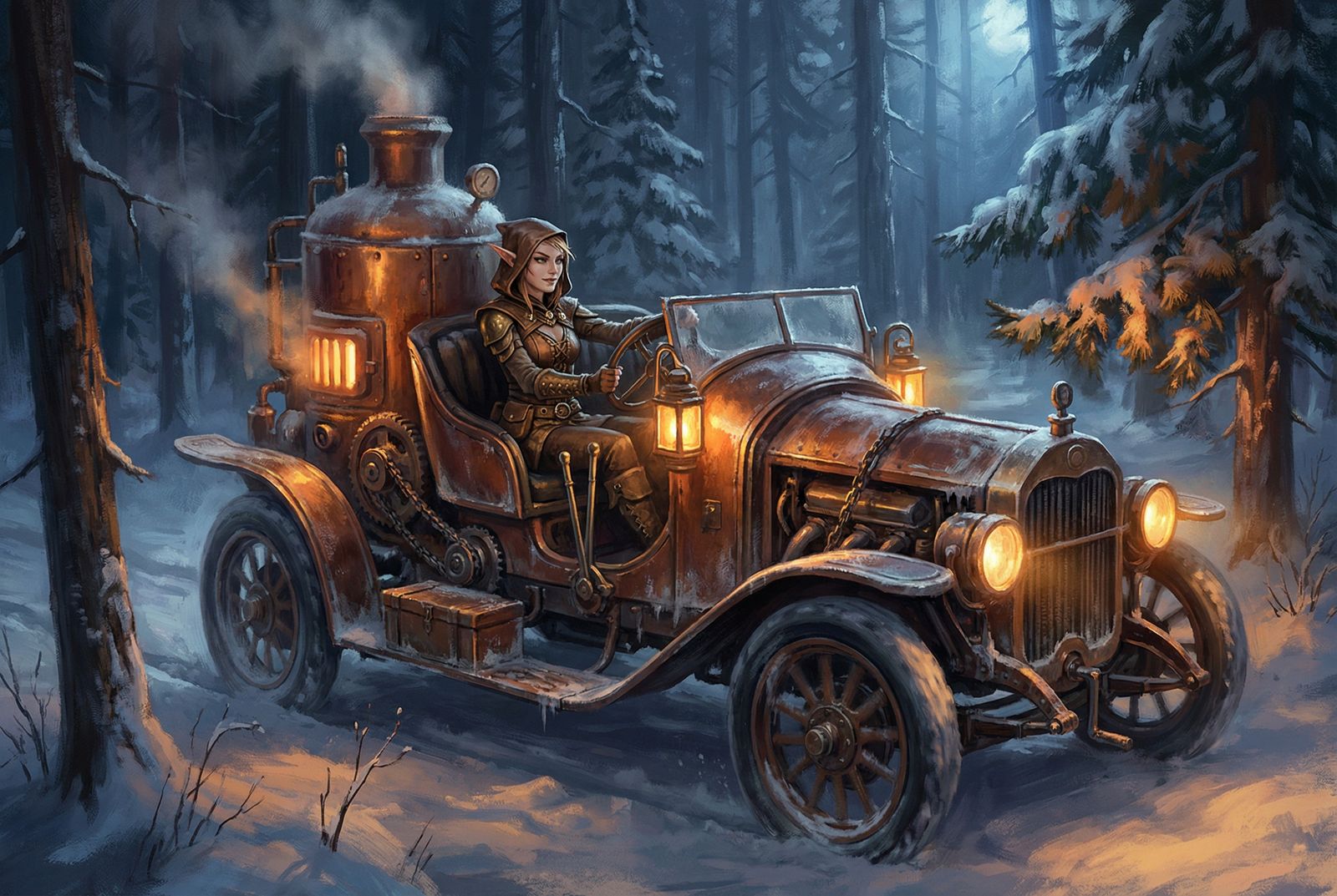 Steampunk car