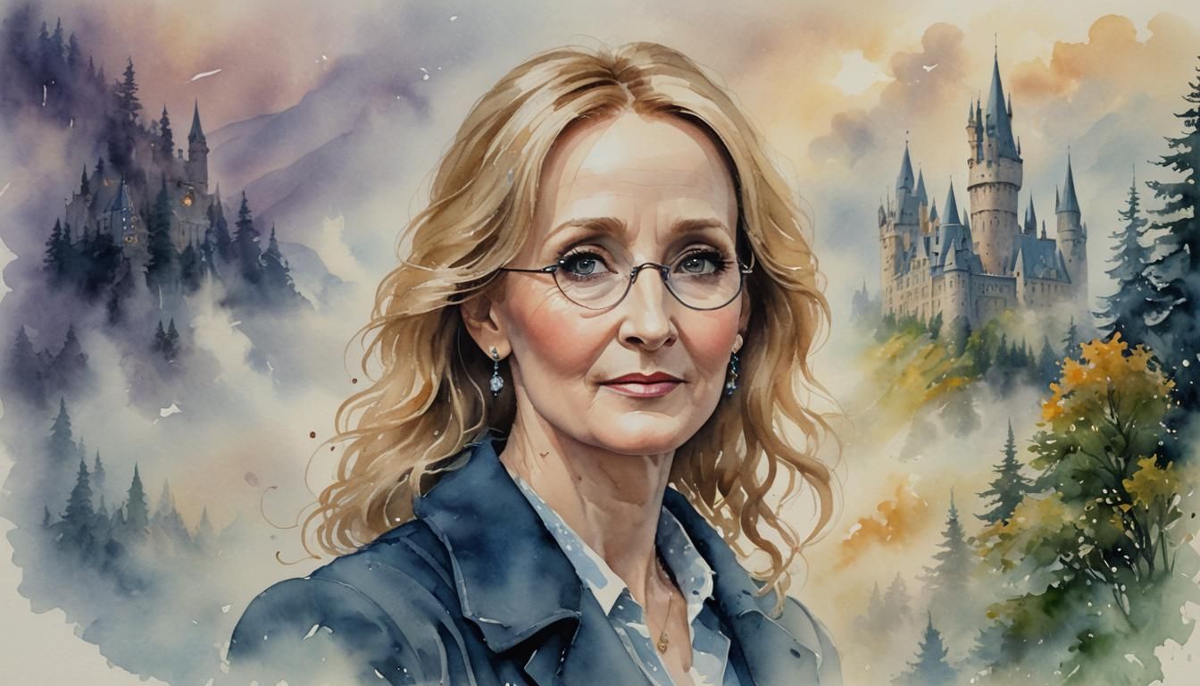J.K. Rowling (Author)
Portrait
watercolor