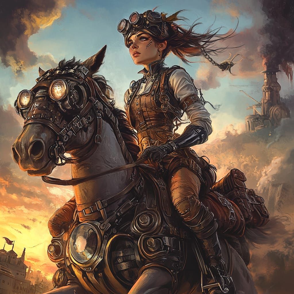 Steampunk Rider (Female v2)