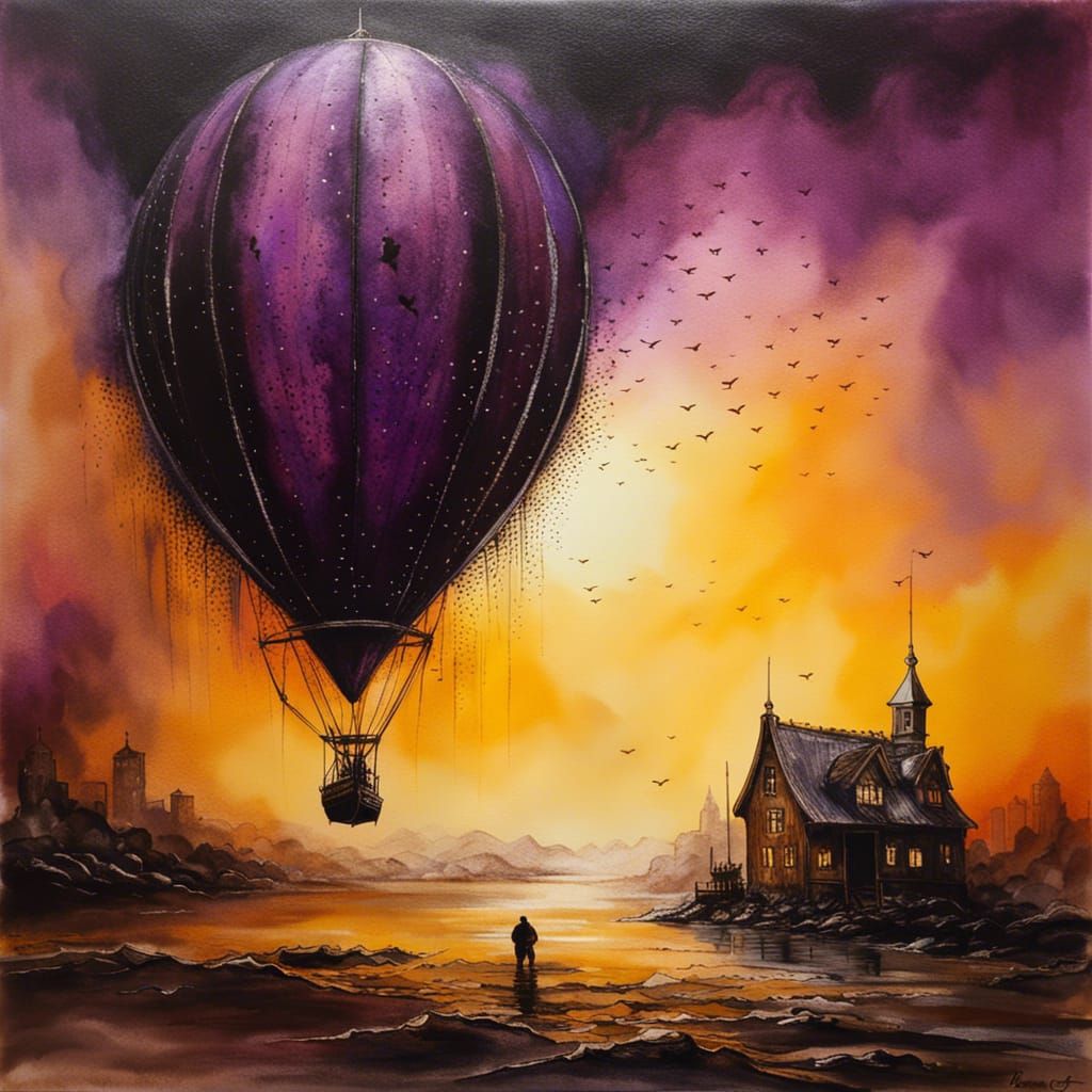 Travelling by the sunset   by @Just another george