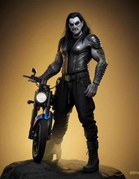 Evil Ernie:  male, ghoulish, athletic-body, full body, under...