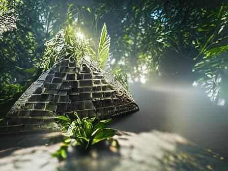 Overgrown Jungle pyramid