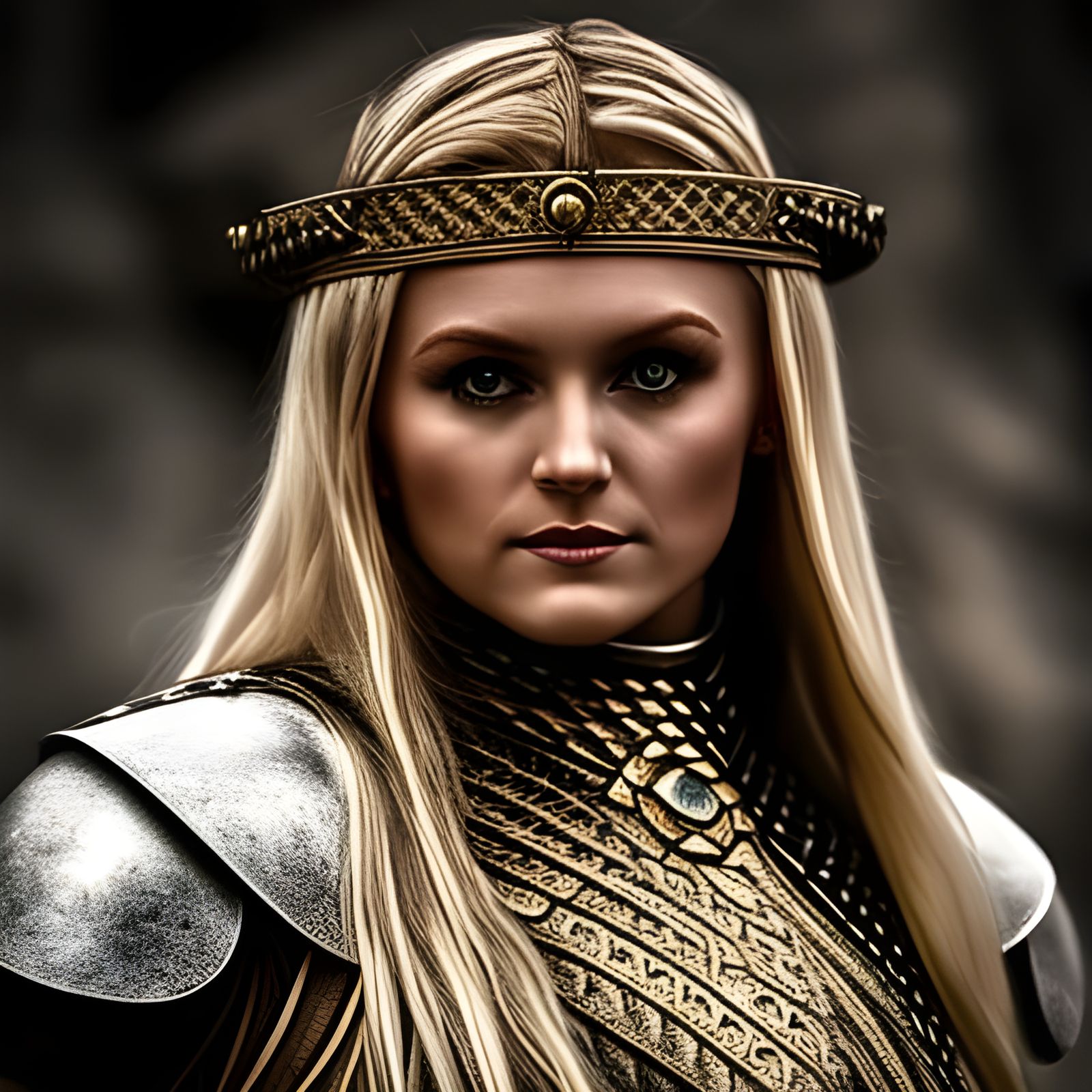 Viking Shieldmaiden - AI Generated Artwork - NightCafe Creator