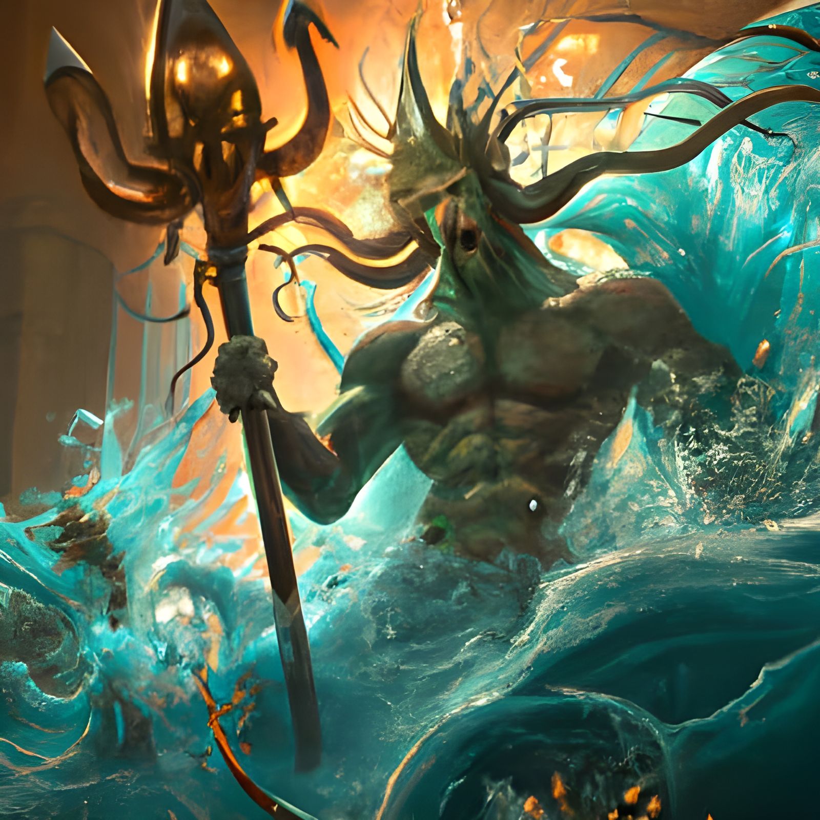 Poseidon AI Generated Artwork NightCafe Creator