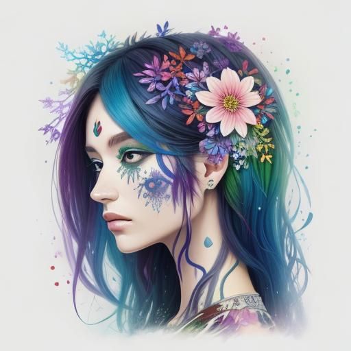 Multicolored splash art AI Generated Artwork NightCafe Creator