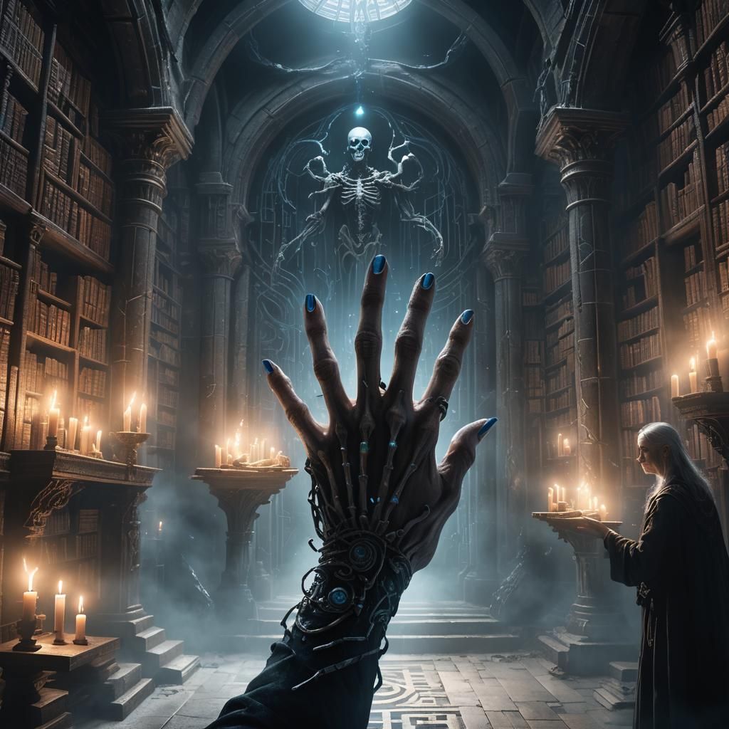 Labyrinth library
Death hand reaches out to you